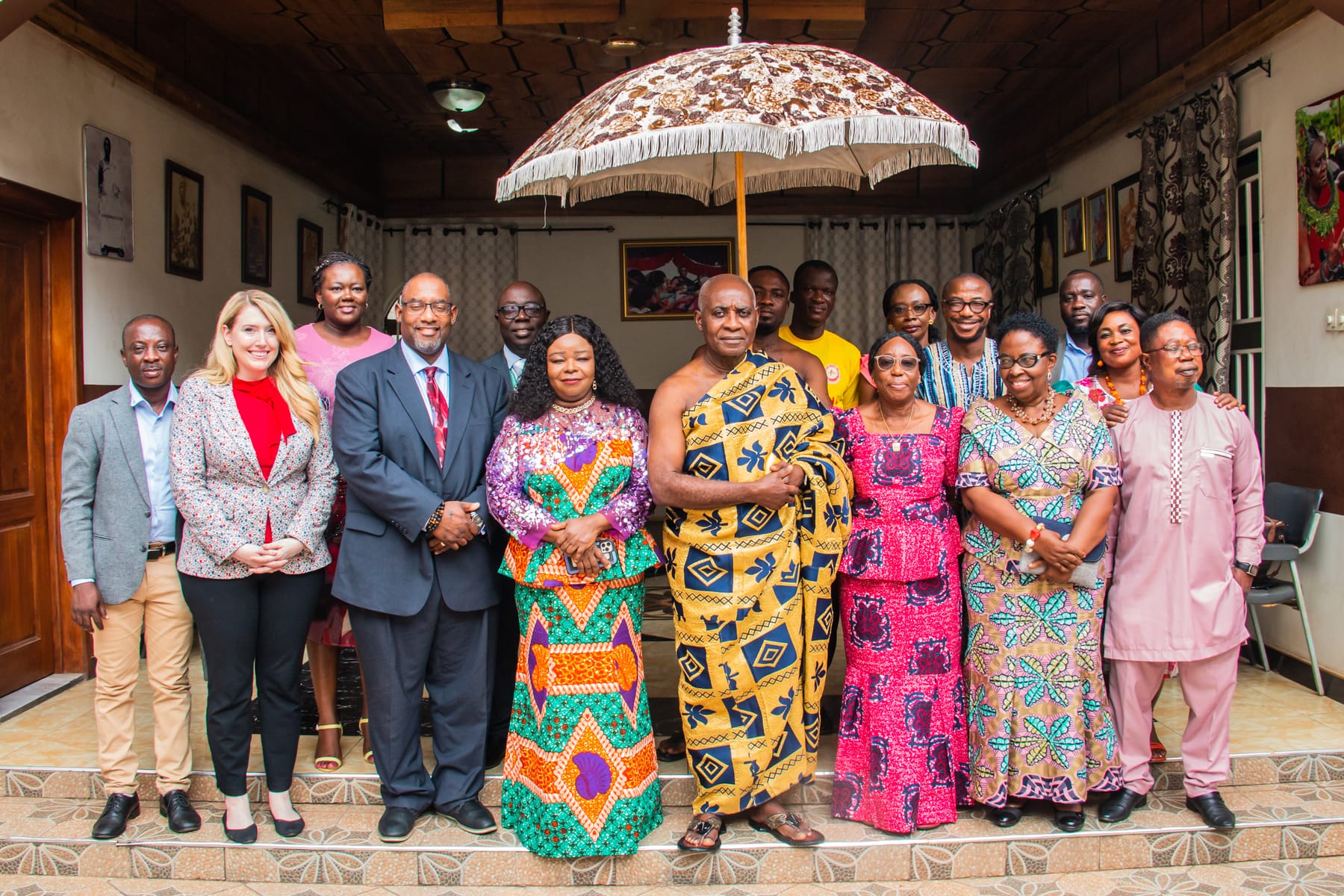BCI America team at the King's palace, Ghana