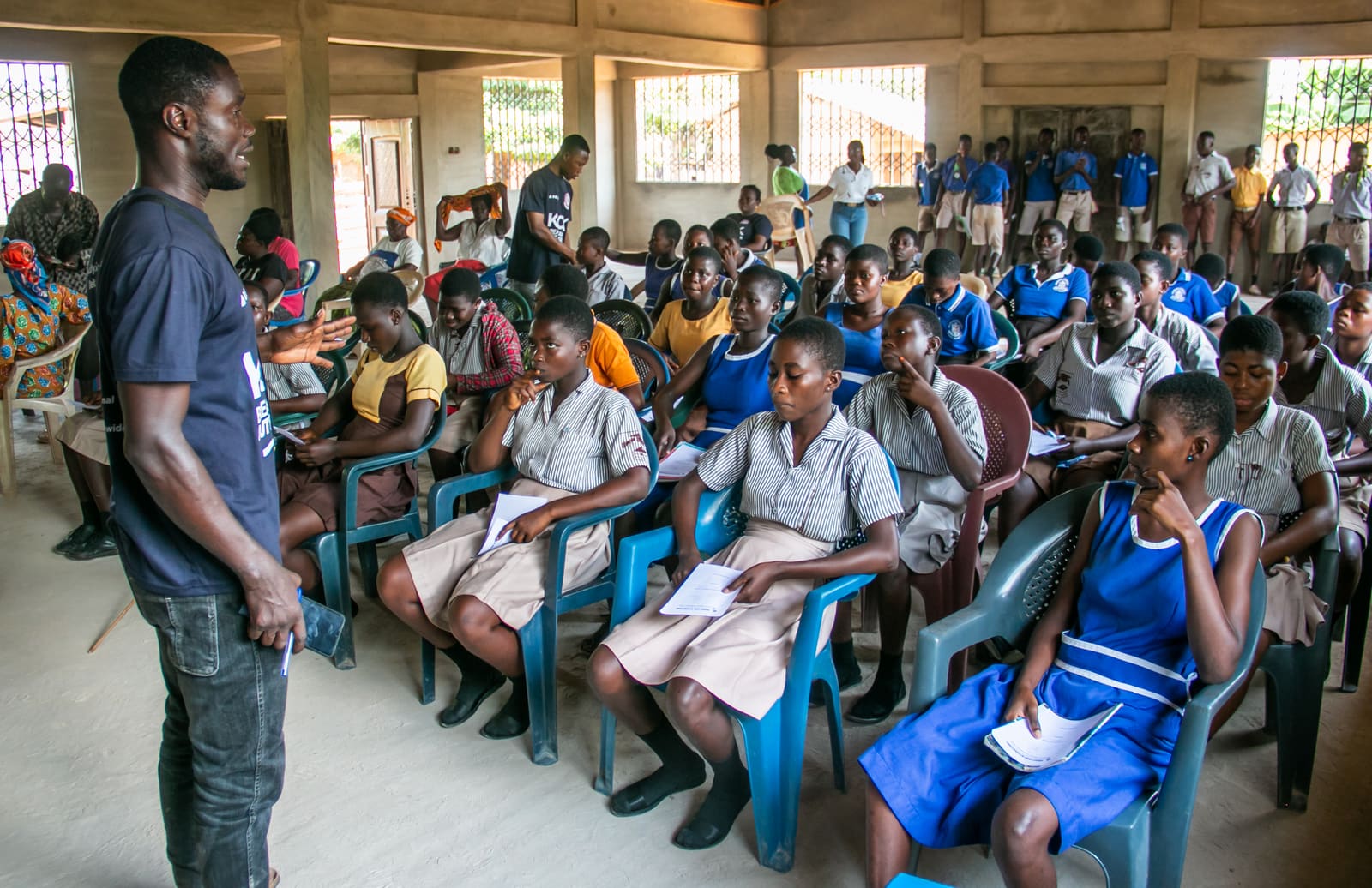 BCI training session for nurses and survivor peer counselors in Ghana